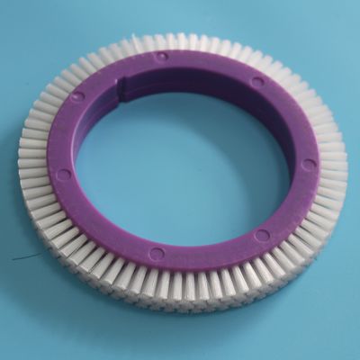 comprare I pezzi meccanici di Famatex Stenter spazzolano i capelli di nylon bianchi dell'ente di plastica di porpora della ruota online manufacture