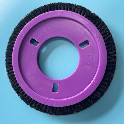 comprare I pezzi meccanici del LK Stenter spazzolano l'installazione facile di Plastis della ruota del corpo dei fori di nylon neri porpora dei capelli 3 online manufacture