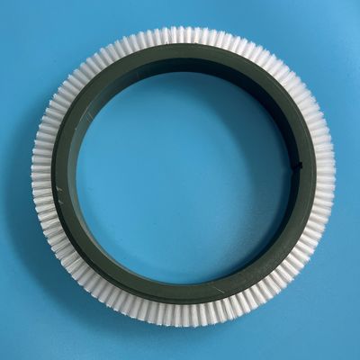 comprare Buona qualità di nylon bianca dei capelli Dia Stenter Machine Parts Brush della ruota di 122 dell'ente di plastica interno di verde online manufacture