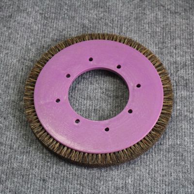 comprare Parti della macchina per stenter personalizzate Ruota spazzola Corpo di plastica viola miscelato Pelli di maiale 8 fori online manufacture