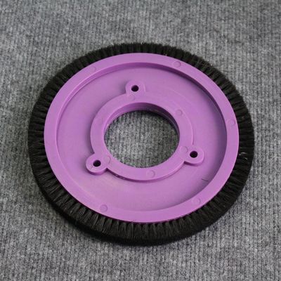 comprare Parti della macchina per stenter personalizzate Ruota spazzola Corpo di plastica viola miscelato Pelli di maiale 8 fori online manufacture