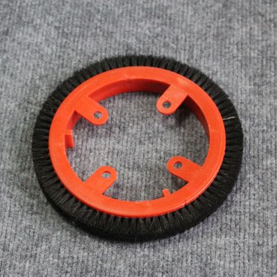 comprare Stenter Machine Parts Krantz Finishing Machine Tipo K10 Ruota di spazzola Corpo di plastica rossa Ruota di spazzola nera online manufacture