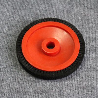 comprare Monforts Stenter Parts Small Brush Wheel Corpo di plastica rosso Nero Brille 22mm Dia interno online manufacture