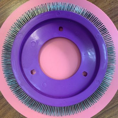 comprare Stenter Machine Parts Lk Stenter Brush Purple Plastic Body Stainless Steel Material Hair 3 installation holes fabbricazione online