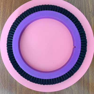 comprare Stentex Stenter Brush Wheel 122mm Diameter Purple Plastic Body Black Bristle Pig Hair fabbricazione online
