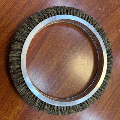 comprare Parti per macchina a telaio Ehwha Ruota a spazzola per telaio Materiale in alluminio Corpo Materiale setole di pelo di maiale fabbricazione online